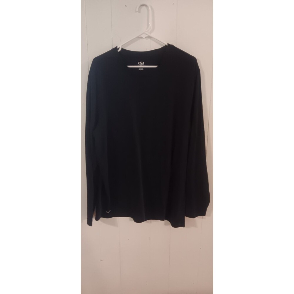 Athletic Works Men's XL Black Long Sleeve T-Shirt Dri-works
